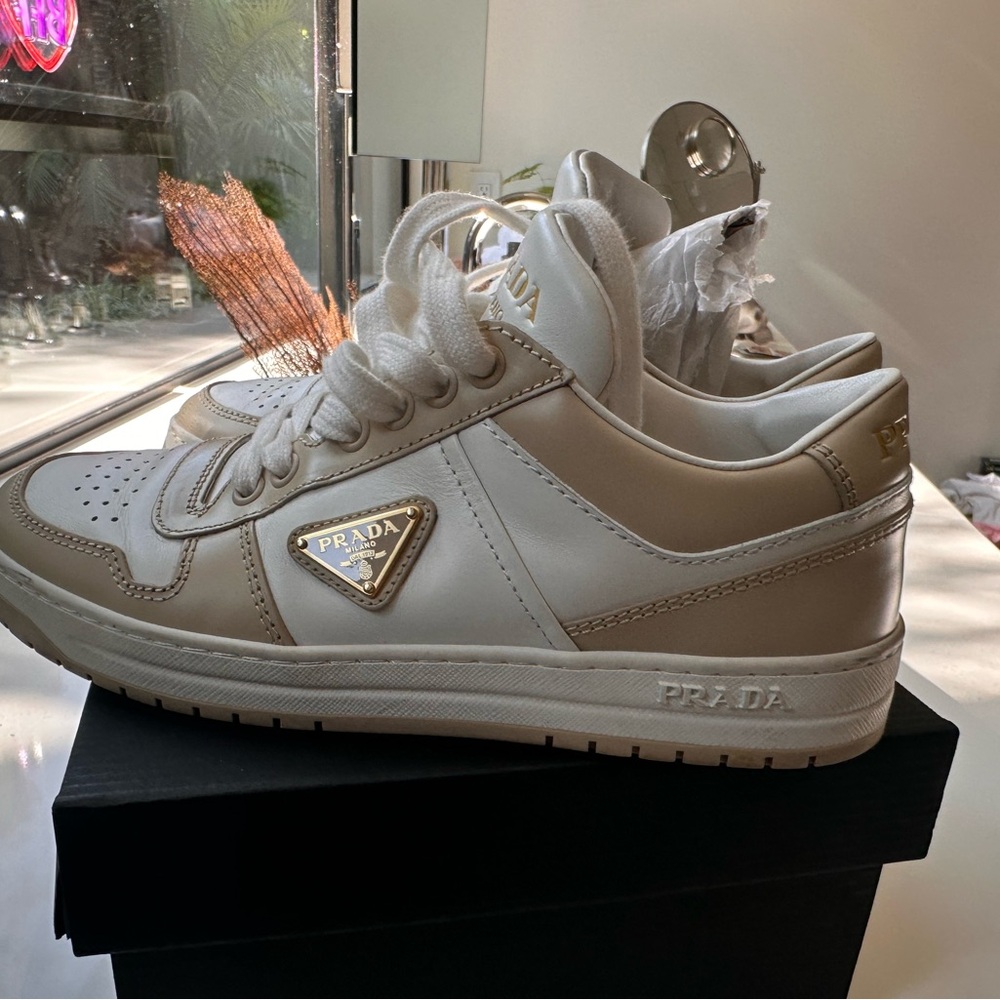 Prada Bianco and Deserto Footwearprada Sneakers